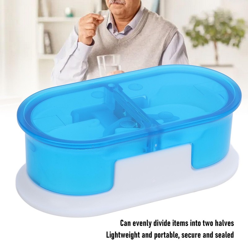 SASKATE Medication Splitter, Cutter, Portable Medication Divider Cutting Device, Organizer