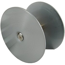 Hole Filler Plate, 2-5/8" Diameter, 1-Inch and 2-Inch Connecting Screws, Satin Chrome by Stone Harbor Hardware