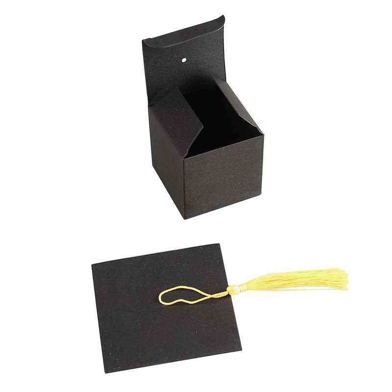 BinaryABC Graduation Candy Boxes Party Favors,Graduation Cap Gift Box with
