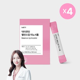 Dr. Get It Balance Up Inositol Folic Acid Choline Women's Health Cairo Myo Inositol 5g x 30 Packets 3+1 Set / 닥터겟잇 밸런스업 이노시톨 엽산 콜린 여성 건강 카이로 미오 이노시톨 5g x 30포 3+1세트