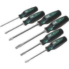 SK Tools USA 6 Piece, CushionGrip Automotive Combination Screwdriver Set | 86336