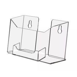 Marketing Holders Countertop or Wall Postcard Holder with Business Card Attachment Display Stand