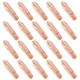Create idea 20pcs 0.8mm Copper Contact Tip Welding Contact Nozzles M6 Welding Contact Tip Compatible with Binzel 25KD MAG Welding Torch Consumables