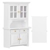 1:12 Dollhouse Cabinet Wooden Simulated Miniature Kitchen Furniture Decoration AccessoriesWhite