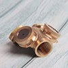 Acxico 2 pcs 4 Hole Brass Spray Misting Nozzle Garden