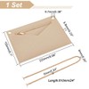WADORN 1 Set Purse Organizer Insert Conversion Kit with Gold