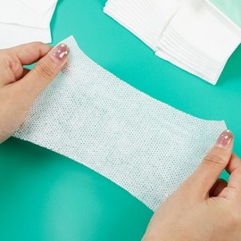 Thin Stretch Wet Compression Pads for Special Makeup Removal Free Size / 10*12cm 10ea