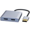 tunghey Displayport to Dual HDMI Splitter Dual 4K@60Hz Resolution, DP