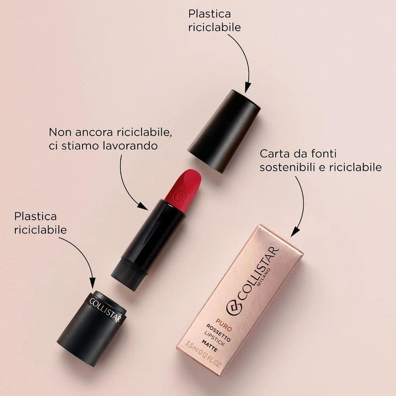 COLLISTAR Puro Matte Lipstick - 102 Rosa Antico 3,5 ml