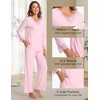 GYS Women's Pajamas Set - Viscose Made from Bamboo, Long