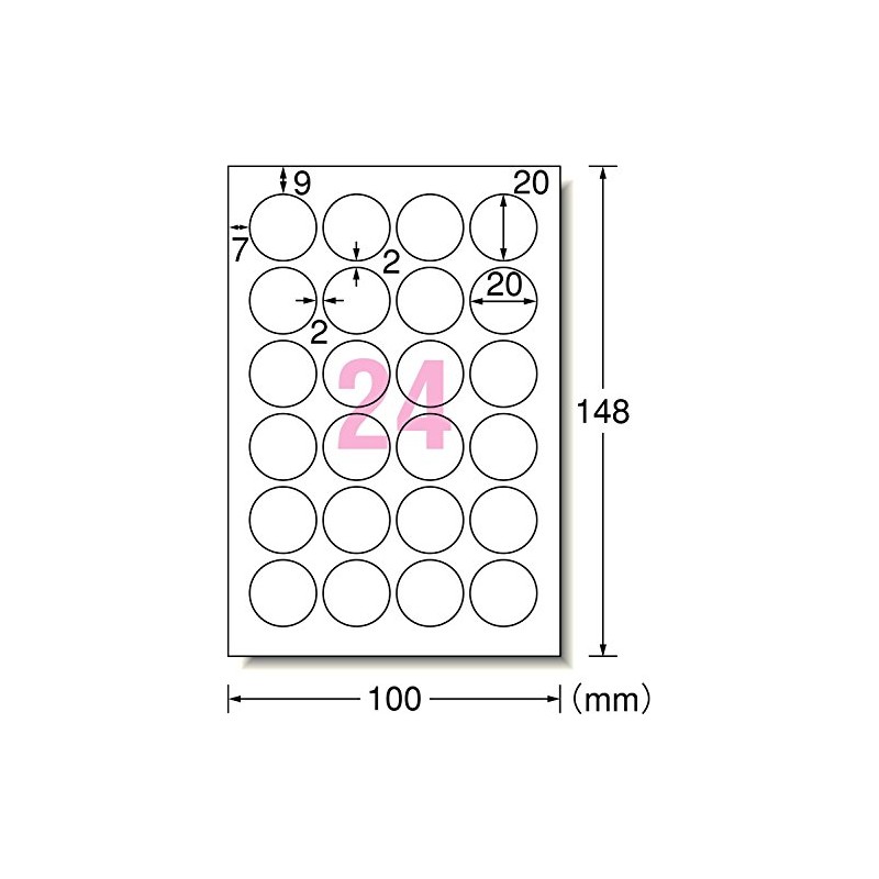 A-One 00804861 Round Shape That Can Be Written or Printed