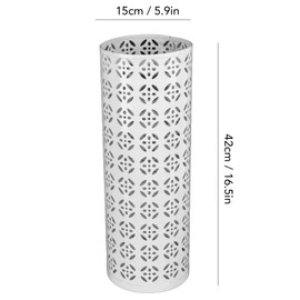 lvifloae Heavy Duty Metal Umbrella Stand Umbrella Organizer Stylish Modern Entryway Organizer for Home Entryway Organizer Gold 42 x 15 x 15 (S)