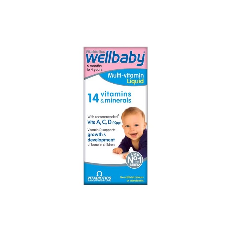 4 Bottle Multipack Vitabiotics Wellbaby Multivitamins