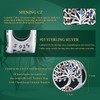 Odinstone Charm Bead 925 Sterling Silver Tree of Life Bead