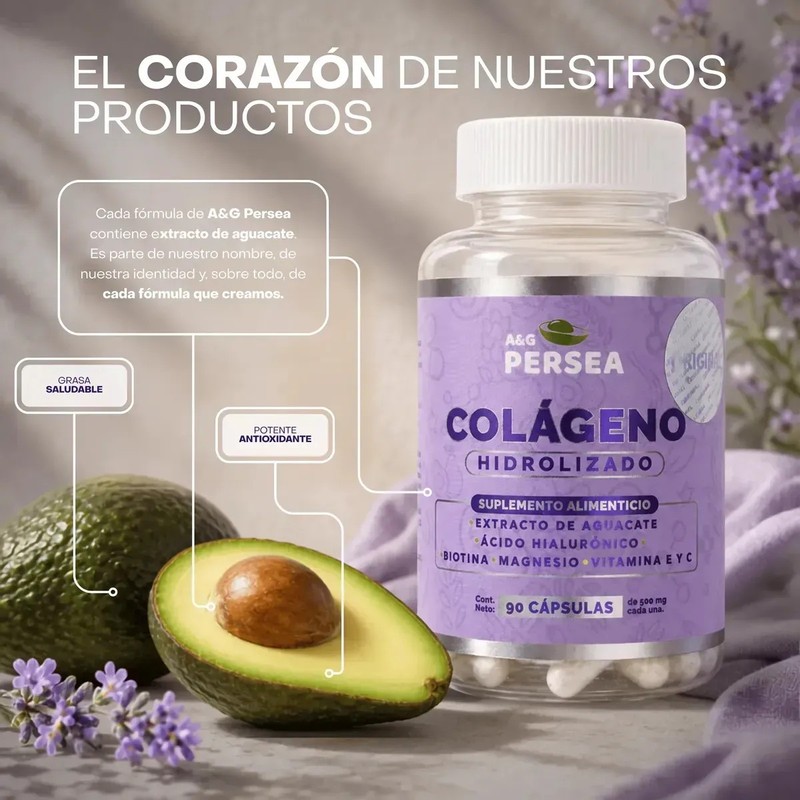 AG Persea - Pack 4 frascos de Colágeno 90 Cápsulas