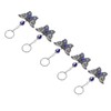 5Pcs Rhinestone Keychain Handcrafted Exquisite Beautiful Shiny Butterfly Shape Evil