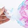 4 Pack Mesh Pouf Bath Sponges, 100g/Pc XXL Large Loofahs
