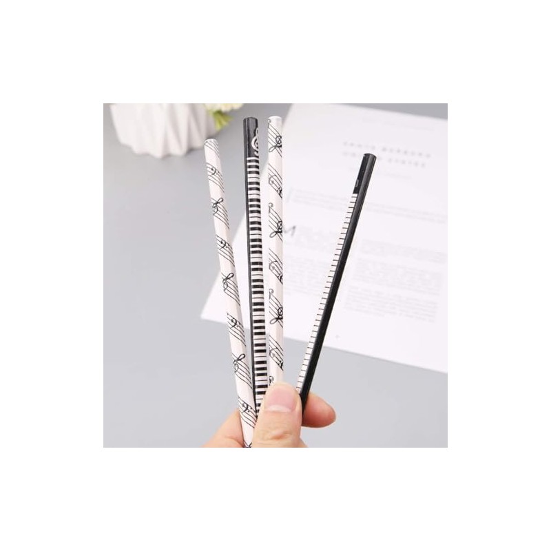 DPWOUM 4 Pieces Music Note Pencil HB Standard Pencil Music