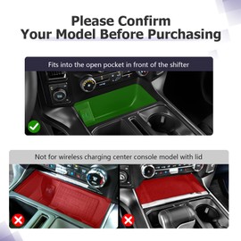 LUWU Center Console Organizer for 2021-2024 2025 Ford F150 & 2022-2024 F150 Lightning XLT Hidden Storage Tray 2025 F150 Accessories w/USB Hole (Fits into The Open Pocket in Front of The Shifter)