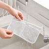 jiele Fridge Door Organiser with Connections, Refrigerator Door Mesh Bag