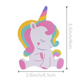 100Pack Lollipop Paper Holder Unicorn Lollipop Package Cards Candy Packaging Lollipop Paper Cards for Kids Birthday Party Children's Day Party