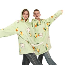 DEZEXHOM Couple Hoodies Matching Pajamas for Couples Oversized Matching Onesies Sweatshirts Funny Two Person Hoodie Gift for bf and gf Green