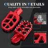 IUVWISN Electric Dirt Bike Wider Foot Pegs Footpegs CNC for