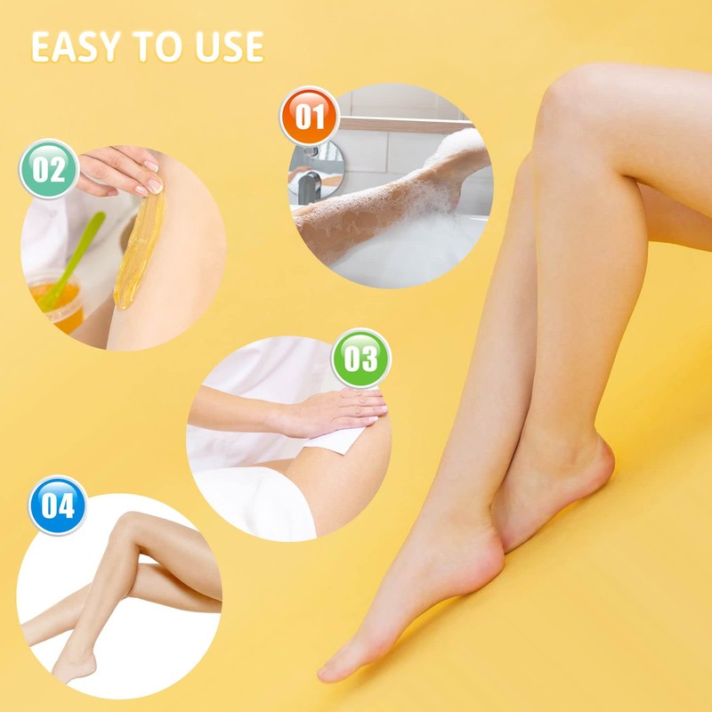 100 Pcs Professional Paper Wax Strips, Non-Woven Waxing Strips for