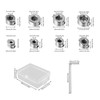 8 Piece Depth Stop Rings Set, Depth Stop for Drills
