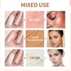 MEICOLY Liquid Highlighter,Long Lasting Liquid Luminizer Shimmer Stick,Waterproof Smooth Highlight