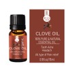 Ruza Clove Essential Oil & Pure for Teeth,Skin and Hair-15ML