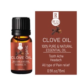 Ruza Clove Essential Oil & Pure for Teeth,Skin and Hair-15ML