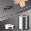 YIFOCUS 2Pcs Stainless Steel Metal Toothpick Holder Dispenser with Toothpicks