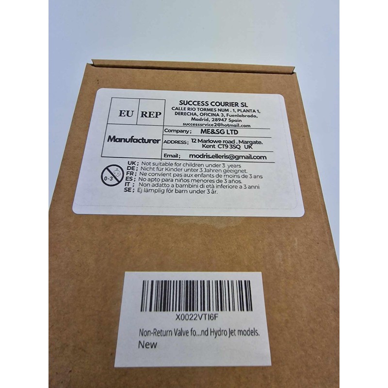 Non-Return Valve for the A Connection Compatible with Bestway Lay