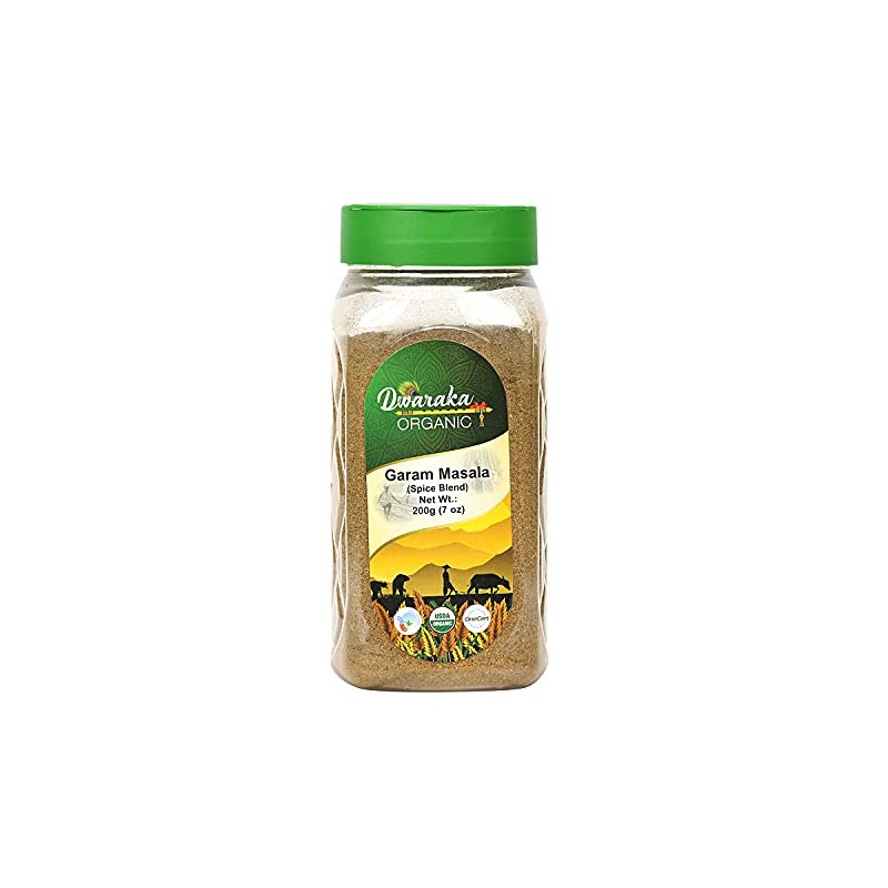 Dwaraka Organic - Garam Masala Powder, 7oz, Healthy, Organic, Non