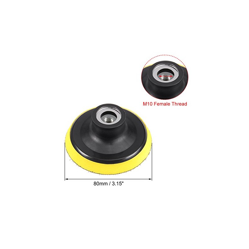 sourcingmap 3" Hook and Loop Backing Pad Sanding Polishing Backer