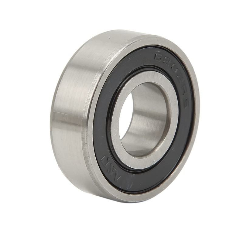 4PCs Front and Rear Wheel Bearing, 6202?RS Chrome Steel Bearing