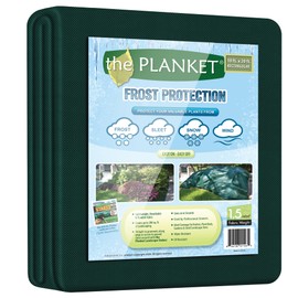 the Planket 11200 10 x 20 ft Frost Protection Plant Cover, Rectangular, Dark green