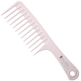 Kumi Wheat Eco-Friendly Shampoo Rake Oatmeal - Wide Teeth Detangling Comb