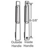 Easy Fix Hardware Sliding Patio Glass Door Flush Mount Dummy