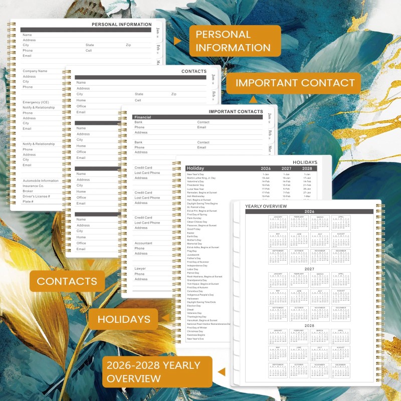 Amoroud 2026-2027 Monthly Planner/Calend