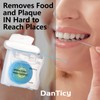 Coconut-Oil Infused Woven Dental Floss,Deep Clean Natural Vegetable Waxed Floss,Extra