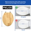 Toilet Seat, Solid Wood, Rubber Wood, High Gloss Finish, PIKLiDS