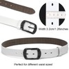 McFanBe Women Leather Belt for Ladies Pants Jeans Waistline Under