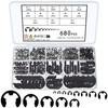 680 Pcs E Clips, Circlips Assorted Sizes, External Retaining Ring