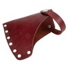 Sosoport 2pcs Cattlehide Hatchet Cover Protective Case for Camping Axe