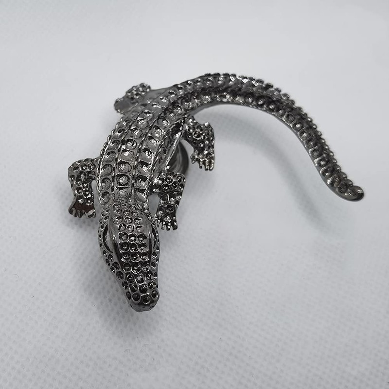 Beyoo Decorative Crocodile Shape Knob Door Handle Cabinet Drawer Cupboard