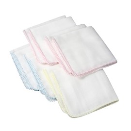 Isamu Shokai 100% Cotton, Made in Japan, Gauze Handkerchief, Plain, 11.4 x 11.4 inches (29 x 29 cm) (10 pieces)