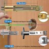 TPard 5" Backset Latch Keyed Entry Door Knob with Lock
