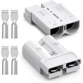 Anderson Connector, 175AMP 1/0AWG Battery Quick Connect/Disconnect Connector Kit 12v-36V Winch Wiring Kit for Cable RV Truck Winch(2 Pack)